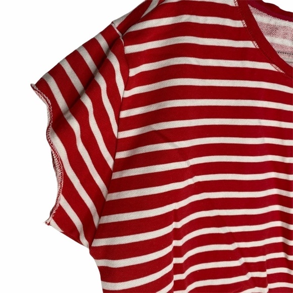 William Rast Red & White Stripe Top - Picture 2 of 11
